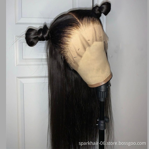 SPARK 180% Density HD Full Lace Human Hair Wigs For Black Women,Wholesale Brazilian Virgin Hair Transparent HD Lace Front Wig